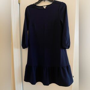 Blue Dress single ruffle bottom